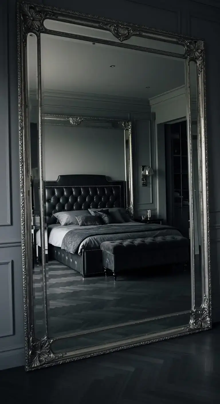 23 Stunning Baddie Bedroom Ideas on a Budget 9 7. Oversized Mirrors