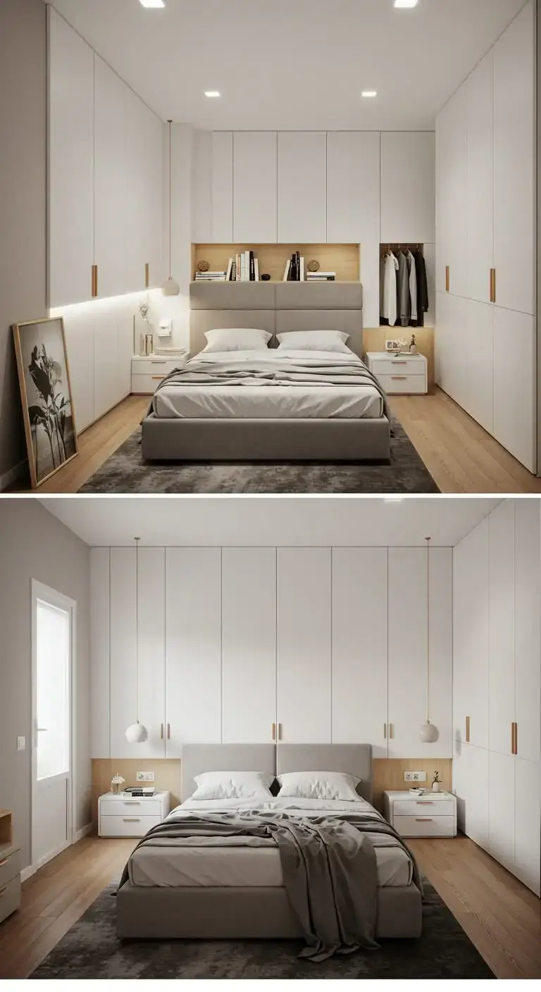 19 Modern Italian Bedrooms for a Stylish and Elegant Home 9 7. Space-Saving Small Bedroom Designs