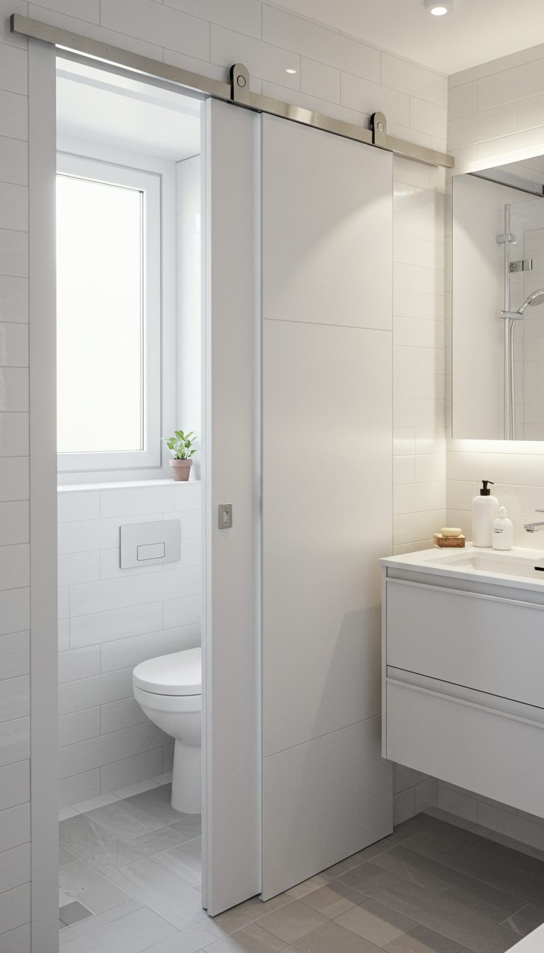 Small Bathroom Design Ideas: 15 Smart & Stylish Tips 10 Add a Pocket Door