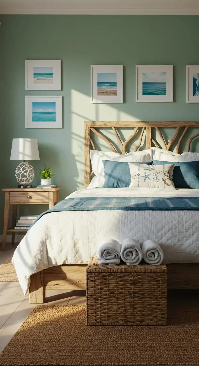23 Fresh Summer Bedroom Ideas for a Light, Airy Feel 10 8. Coastal Theme for a Beachy Vibe