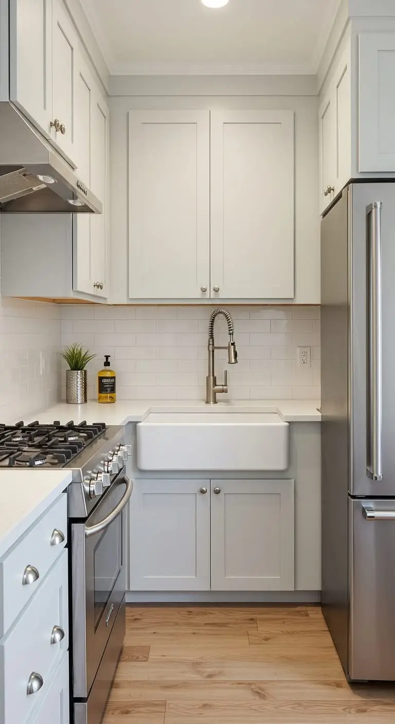 21 Small Kitchen Layout Ideas for Better Flow 10 8. Compact Work Triangle