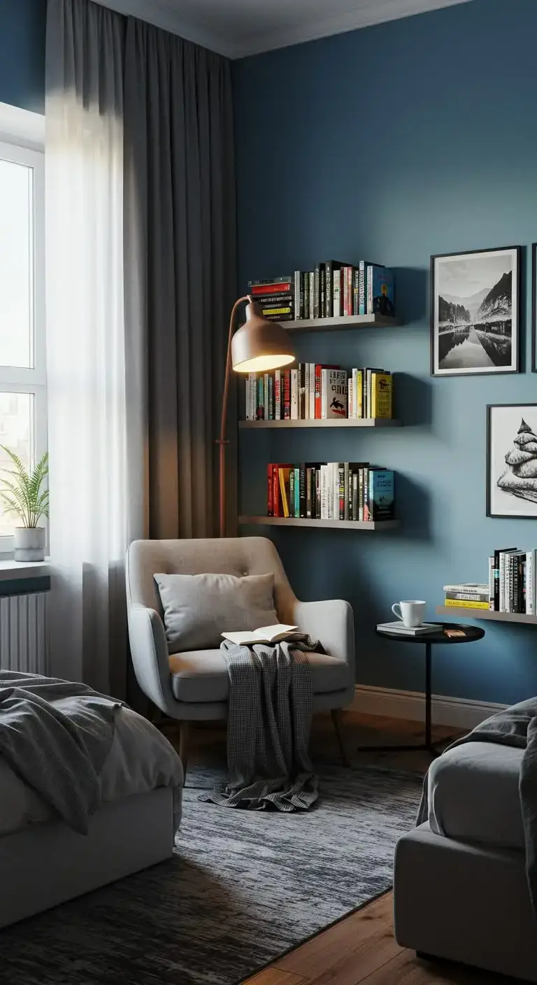 23 Bedroom Accent Ideas for a Chic Look 10 8. Create a Cozy Reading Nook