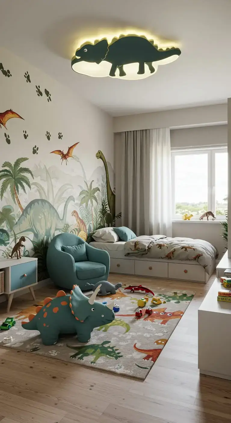 21 Dinosaur Bedroom Ideas For Boy Toddlers You’ll Love 10 8. Dinosaur-Themed Chairs and Seating