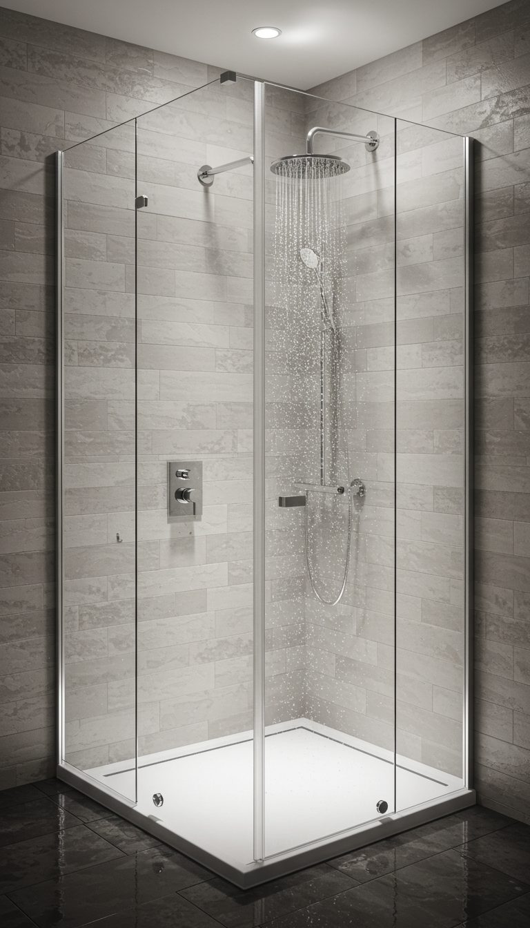 11 No Door Shower Ideas for a Modern Bathroom Look 10 Frameless Shower Screens with Simple Design