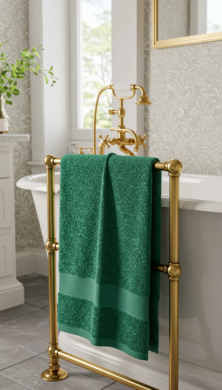 17 Bright & Breezy Bathroom Decoration Ideas 10 8. Incorporate Decorative Towels