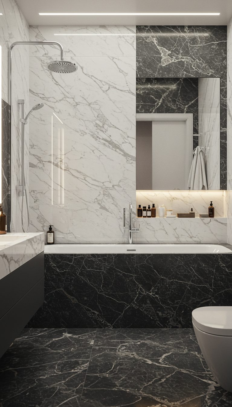 12 Inspiring Bathroom Ideas for Any Home 10 Luxurious Marble Elegance