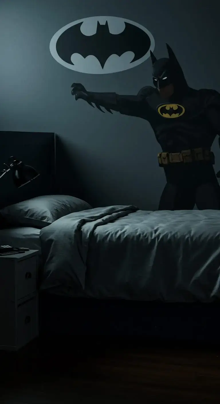 21 Batman Bedroom Ideas to Make Any Room Super Cool 10 8. Shadow Silhouettes