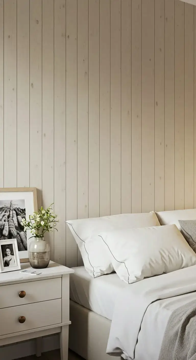 15 Bedroom Wall Decoration Ideas You’ll Love 11 9. Add a Wood Paneling or Shiplap Wall