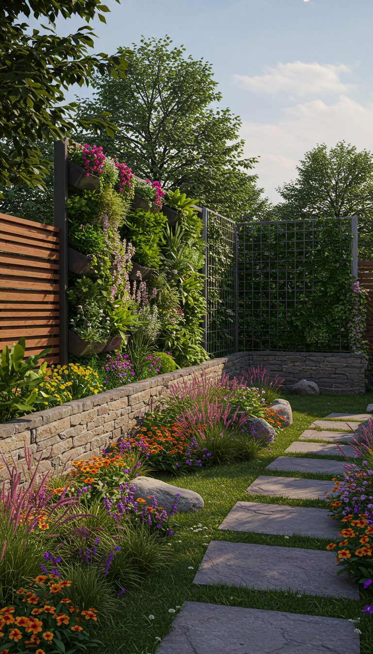 15 Yard Landscaping Ideas for a Beautiful Outdoor Space 11 Incorporate Vertical Gardening