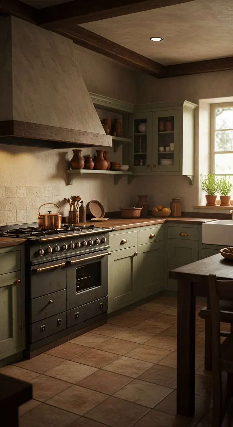 11 Earthy Kitchen Ideas to Warm Up Your Home 11 9. Install Soft and Warm Lighting