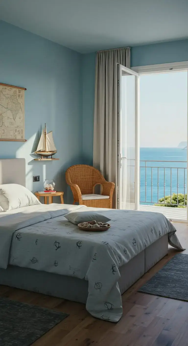 19 Modern Italian Bedrooms for a Stylish and Elegant Home 11 9. Italian Coastal Vibes