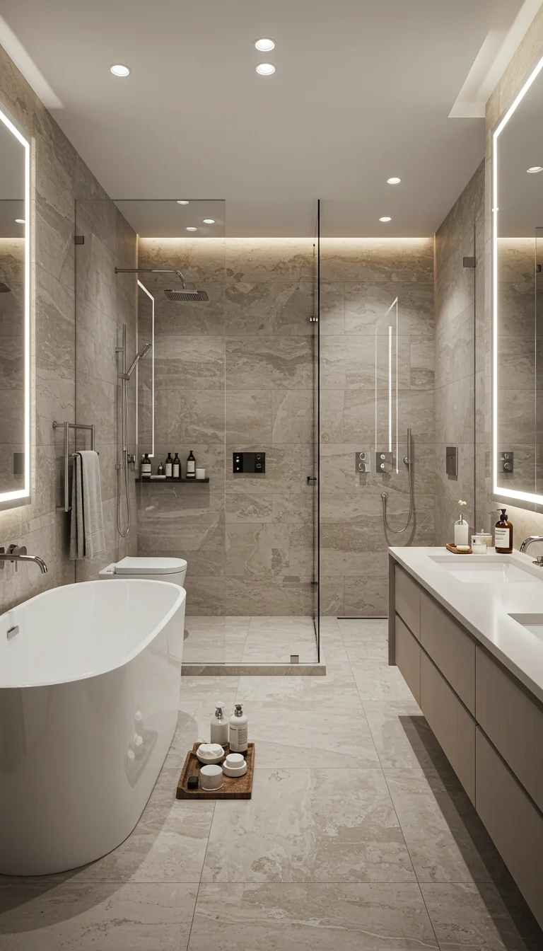 21 Inspiring Master Bathroom Ideas for a Fresh Look 11 9. Smart Bathroom Features