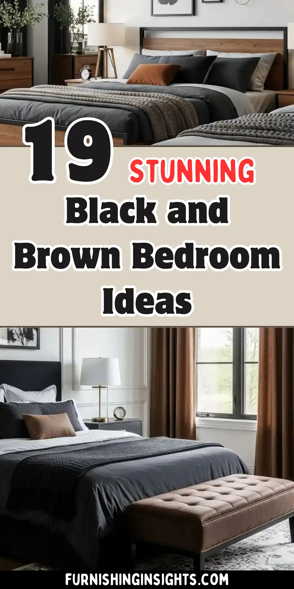 19 Stylish Black and Brown Bedroom Ideas for Any Home 1 Black and Brown Bedroom Ideas