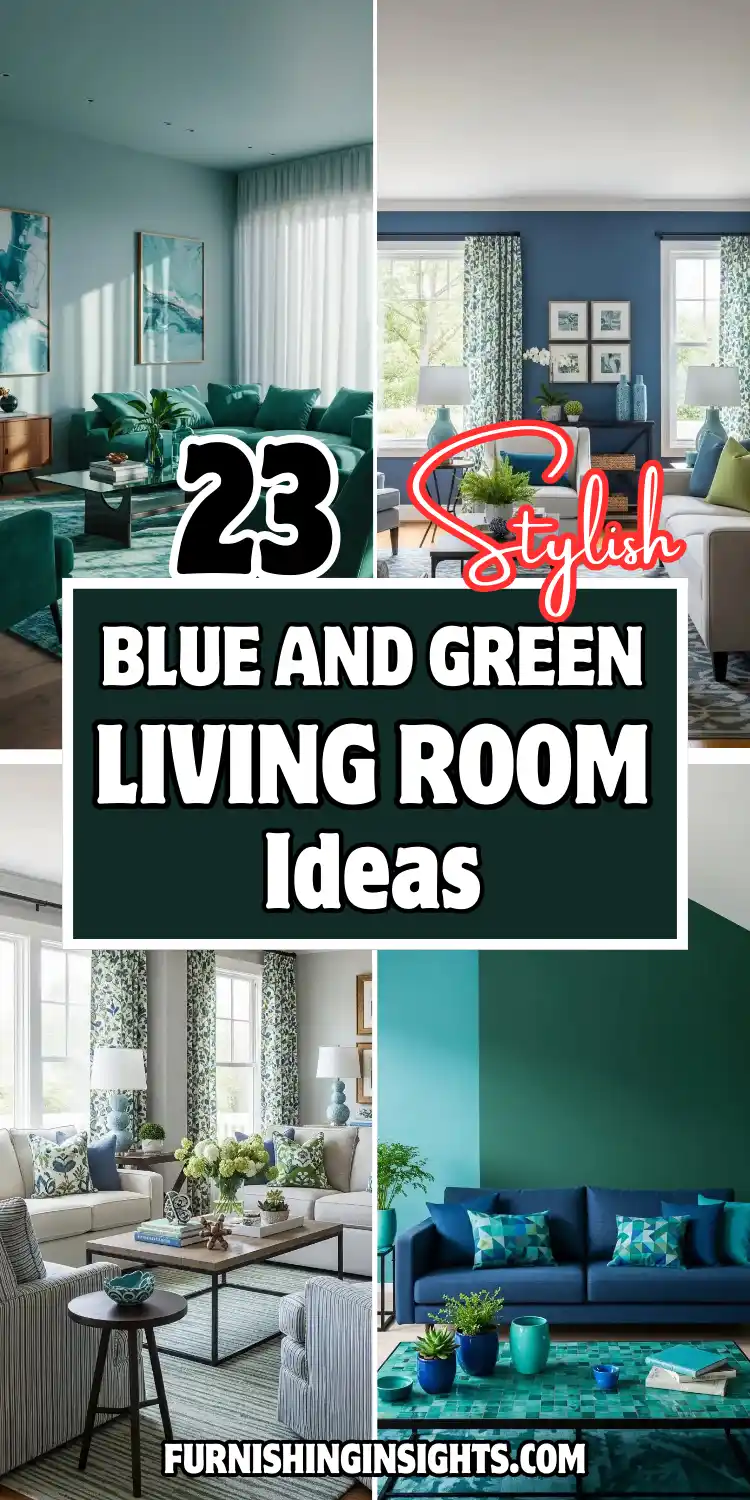 Blue and Green Living Room Ideas: 23 Stylish Looks 1 Blue and Green Living Room