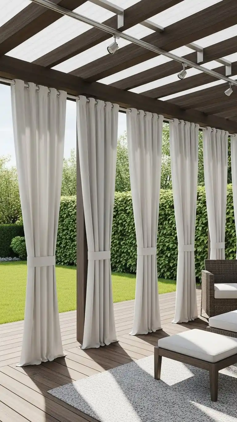12 Stylish Backyard Patio Curtain Ideas for Every Home 2 Choosing the Perfect Fabric and Style for Your Patio Curtains