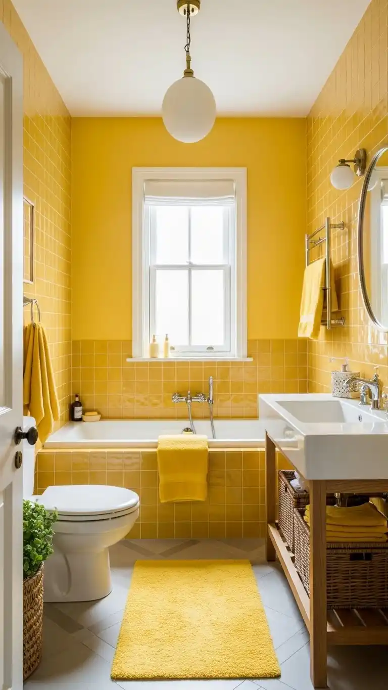 17 Bright and Stylish Yellow Bathroom Ideas You’ll Love 2 Choosing the Right Shades and Materials for Your Yellow Bathroom