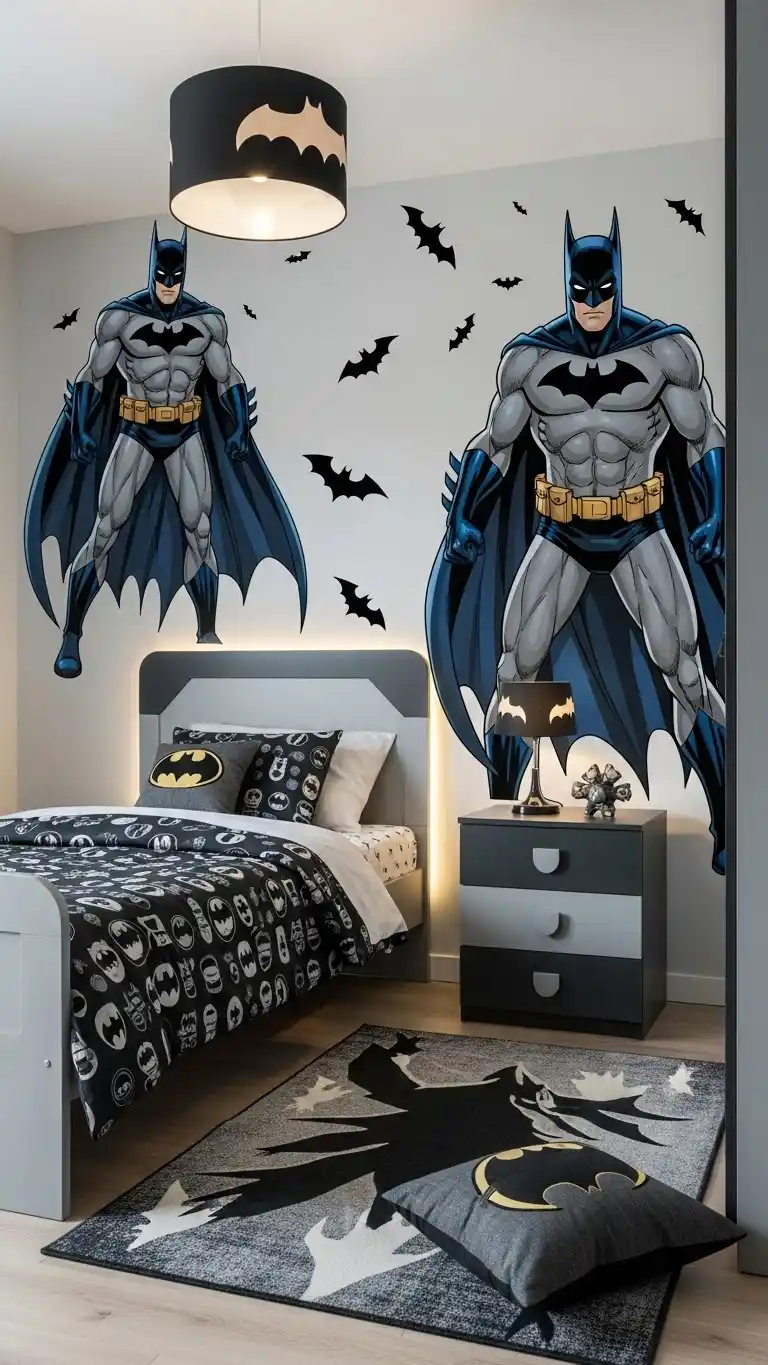 21 Batman Bedroom Ideas to Make Any Room Super Cool 2 Essential Elements for a Batman Bedroom