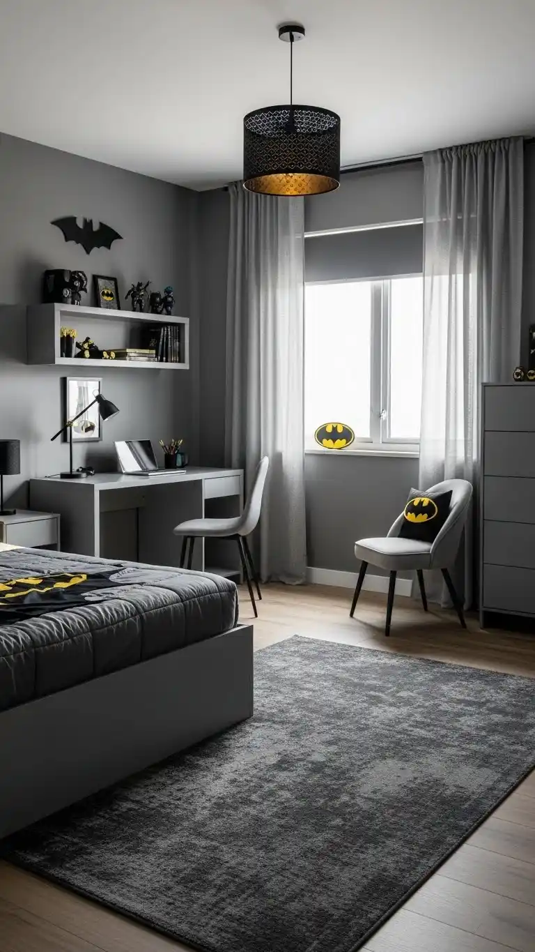 21 Batman Bedroom Ideas to Make Any Room Super Cool 1 How to Plan a Batman-Themed Bedroom Effectively