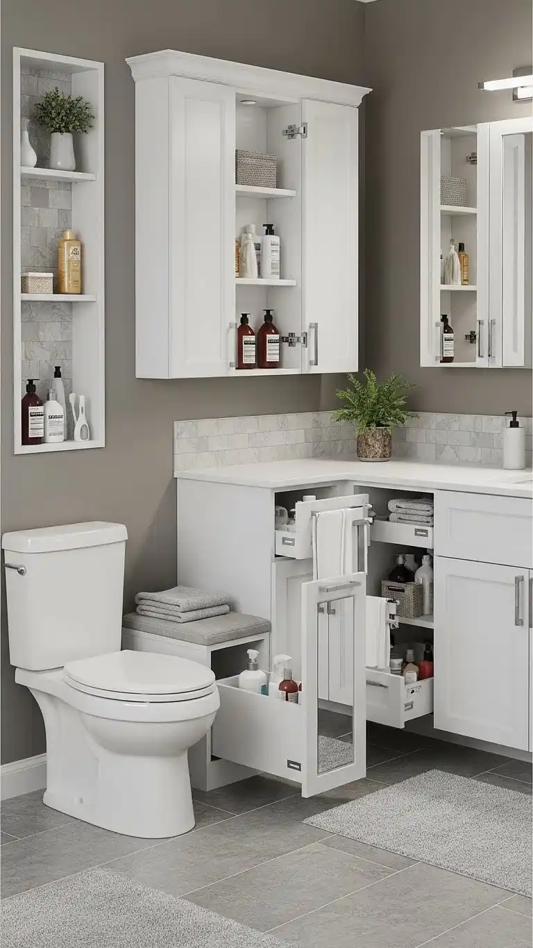 12 Inspiring Bathroom Ideas for Any Home 2 Innovative Storage Solutions for Every Bathroom