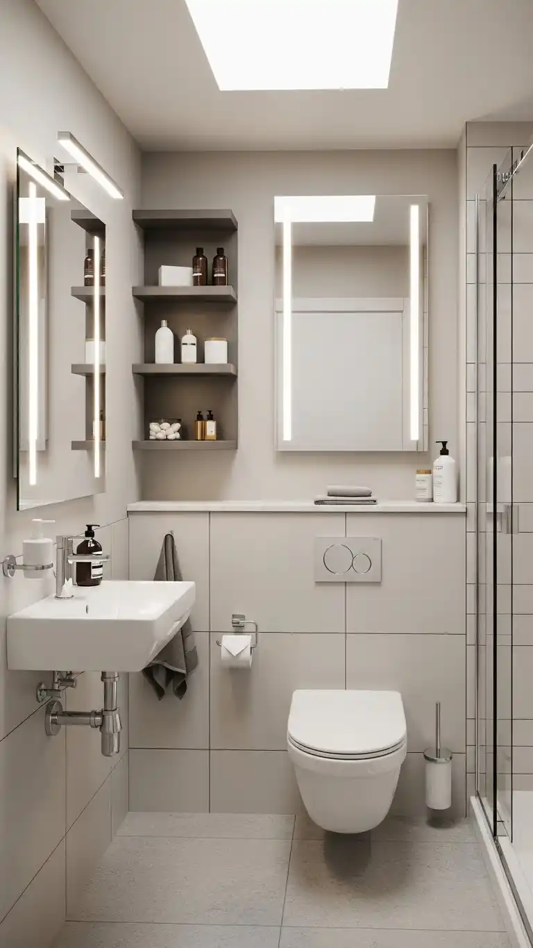 Small Bathroom Design Ideas: 15 Smart & Stylish Tips 2 Key Elements of an Efficient Small Bathroom Design