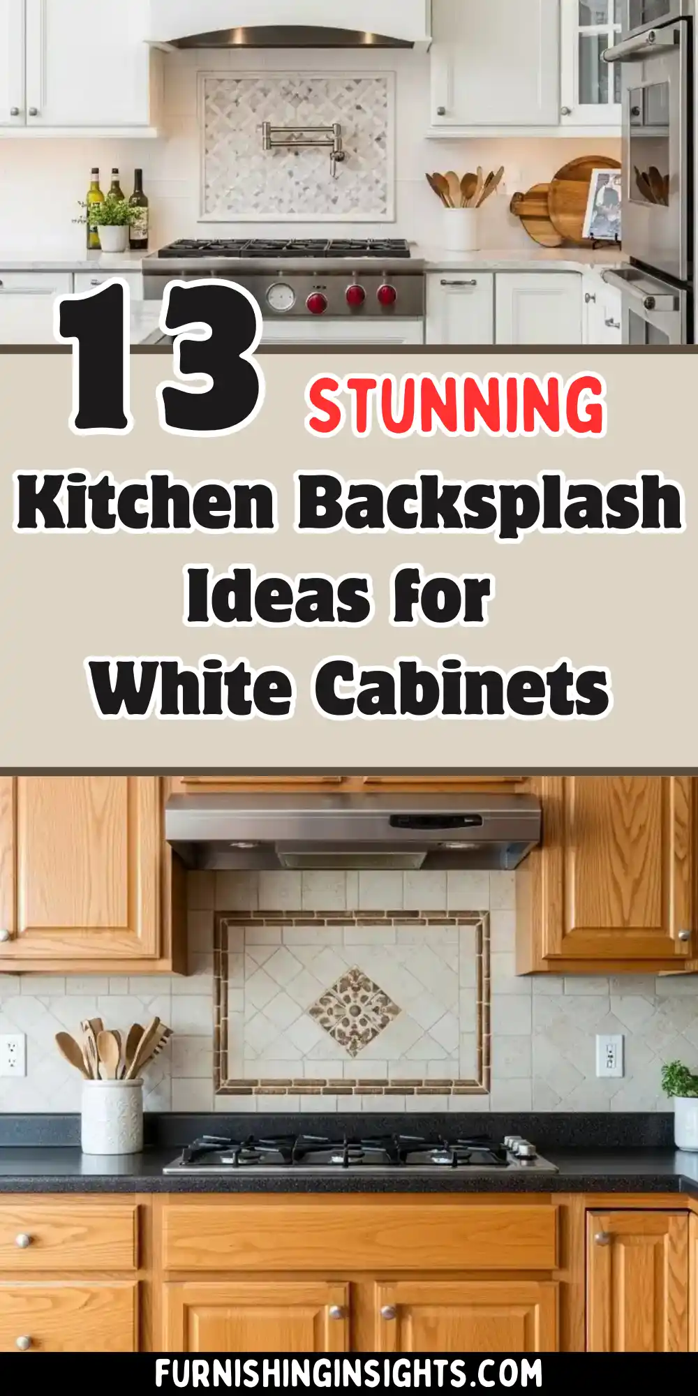 13 Stunning Kitchen Backsplash Ideas for White Cabinets 1 Kitchen Backsplash Ideas for White Cabinets
