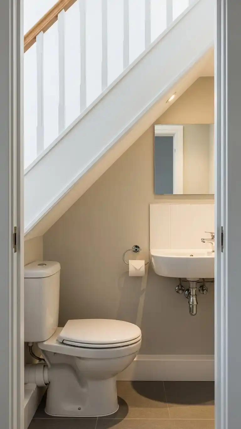 21 Small Bathroom Under Stairs Ideas That Maximize Space 2 Planning Smart Layouts for Small Bathroom Under Stairs Ideas