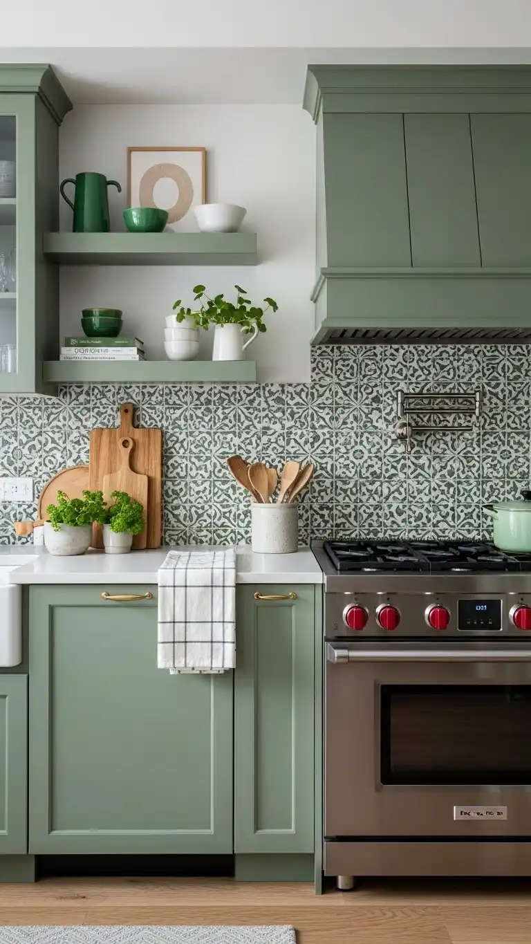 25 Green Color Kitchen Ideas for a Stylish Look 2 Tips for Incorporating Green Without Overdoing It