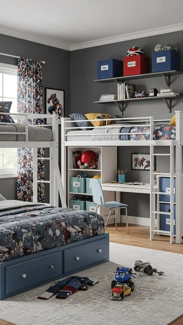 15 Cool Marvel Bedroom Ideas for Boys’ Spaces 2 Tips for Maximizing Space and Storage in a Marvel Bedroom