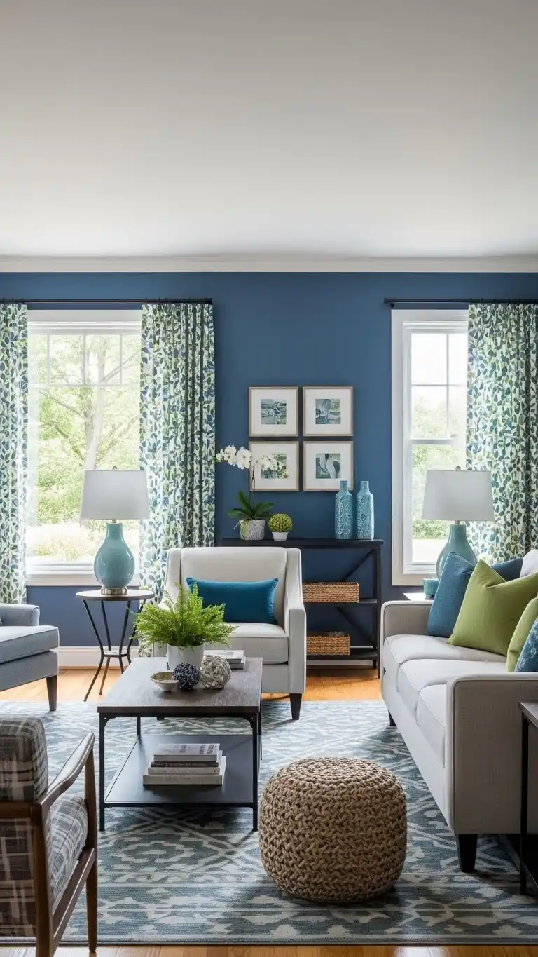 Blue and Green Living Room Ideas: 23 Stylish Looks 2 Why Blue and Green Work Perfectly Together
