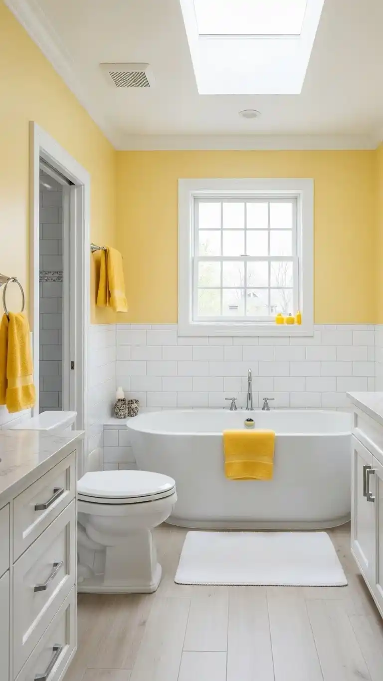 17 Bright and Stylish Yellow Bathroom Ideas You’ll Love 1 Why Yellow Bathrooms Are a Timeless Choice
