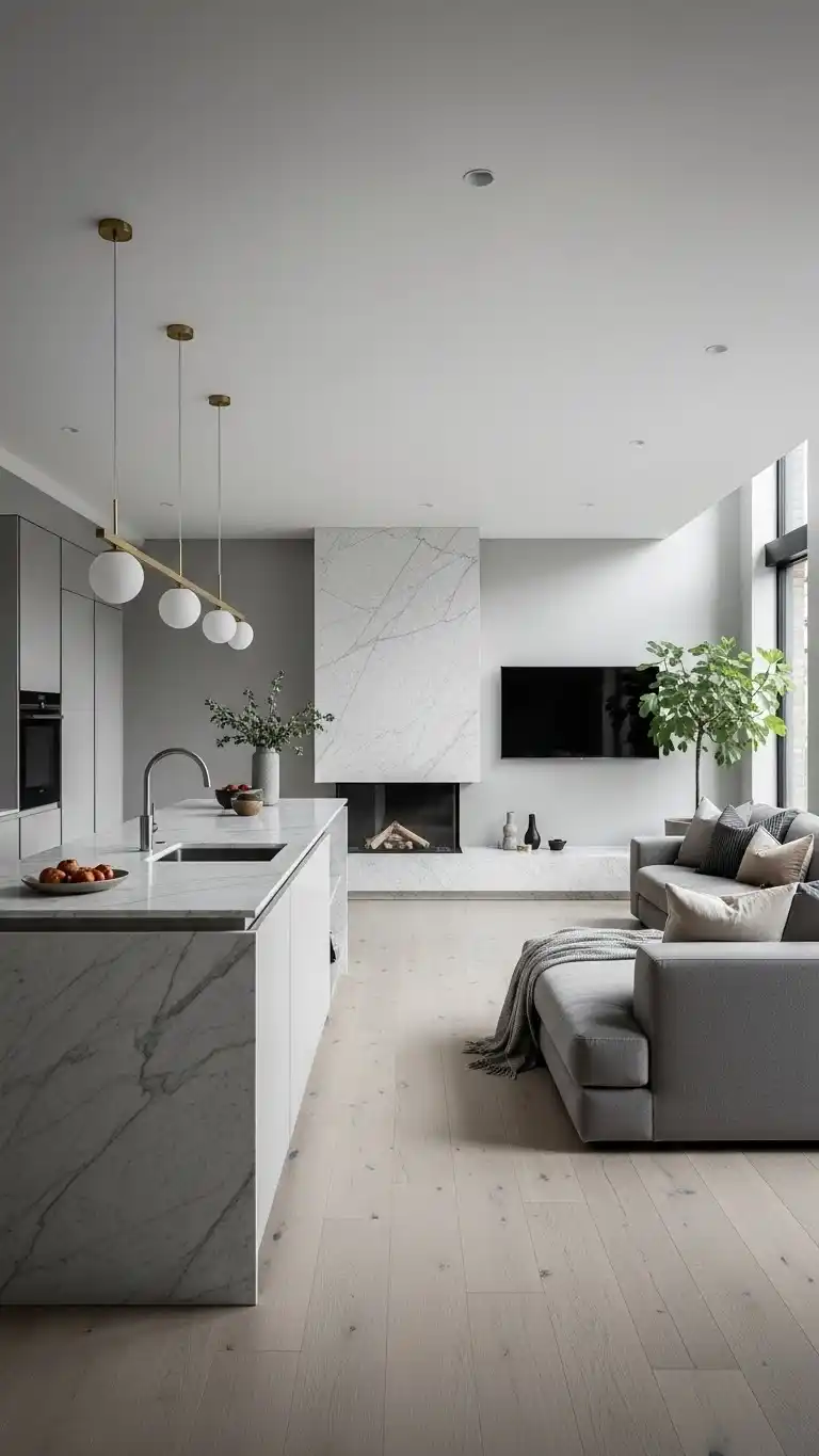 15 Minimalist Kitchen Ideas for a Clean & Modern Look 17 14. Create a Seamless Flow