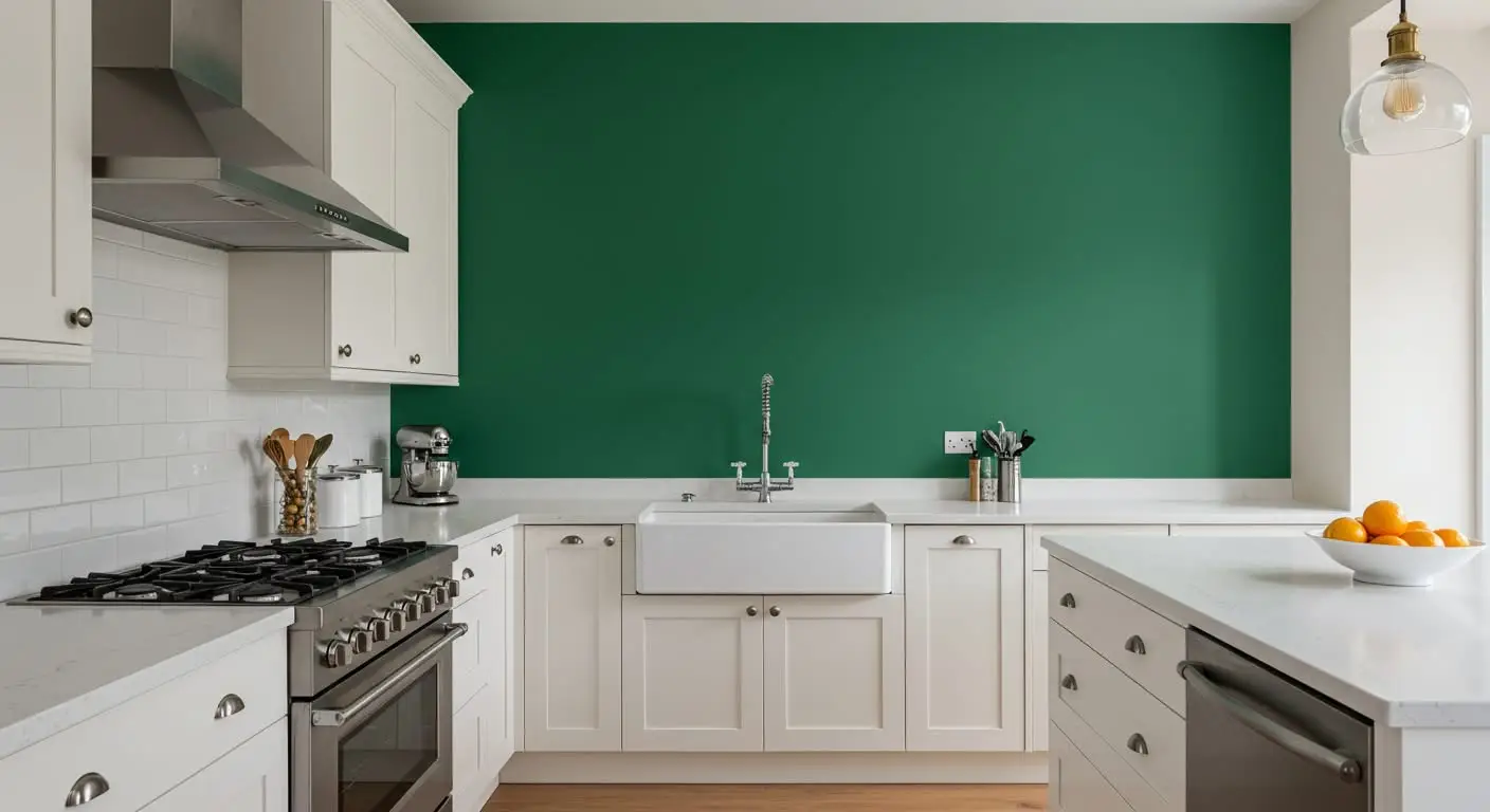 Green Accent Wall Kitchen Ideas