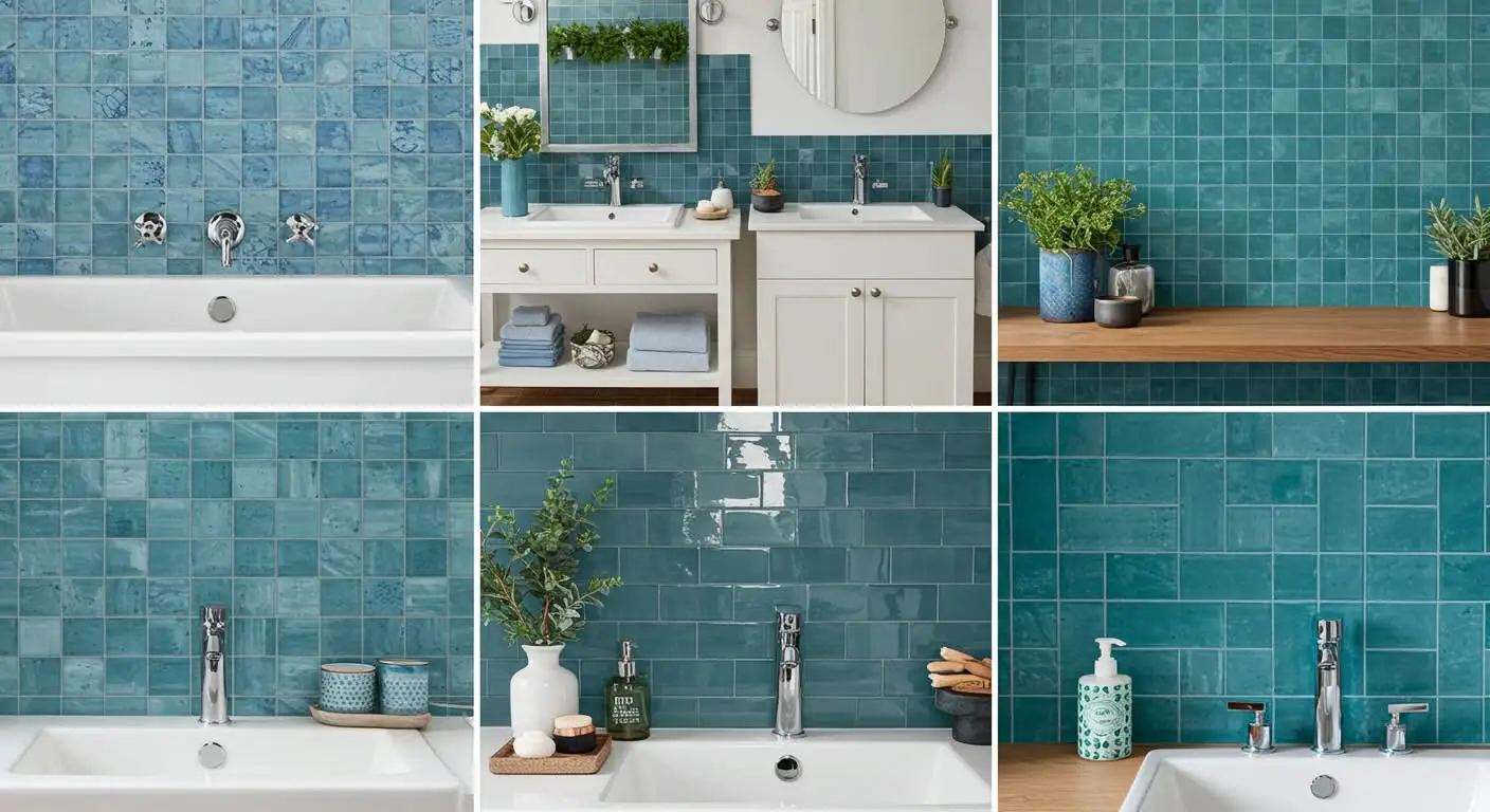 Blue Bathroom Backsplash Ideas