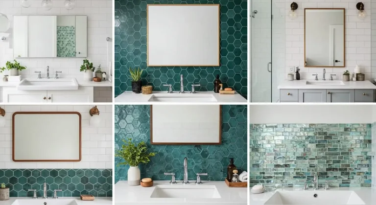 Bathroom Backsplash Ideas Behind Mirror