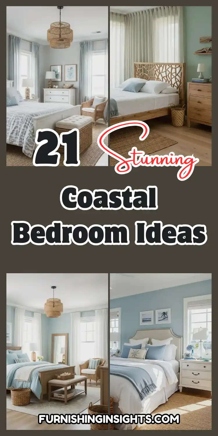 21 Coastal Bedroom Ideas for a Light & Breezy Look 1 Coastal Bedroom