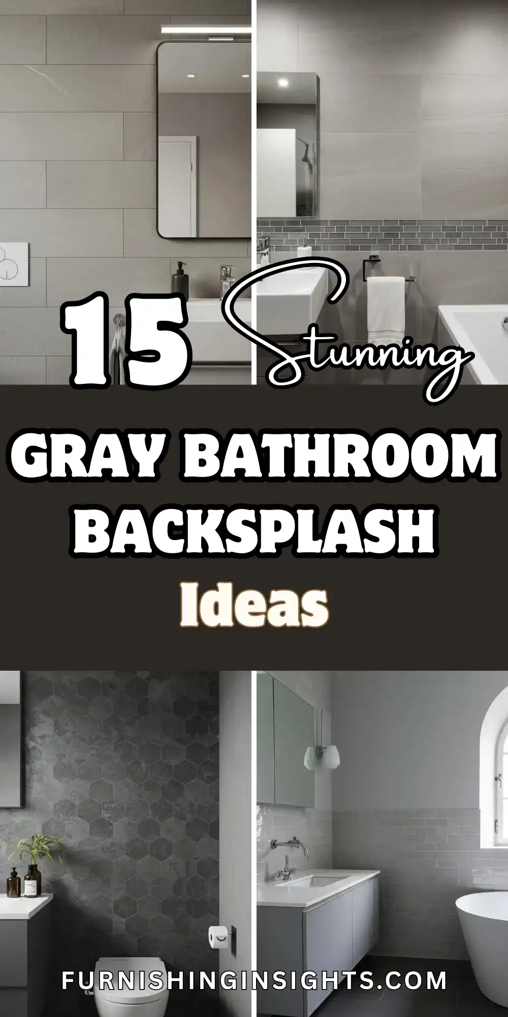15 Stylish Gray Bathroom Backsplash Ideas 1 Gray Bathroom Backsplash