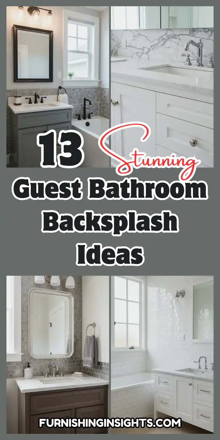 Guest Bathroom Backsplash Ideas: 13 Smart Upgrades 1 Guest Bathroom Backsplash