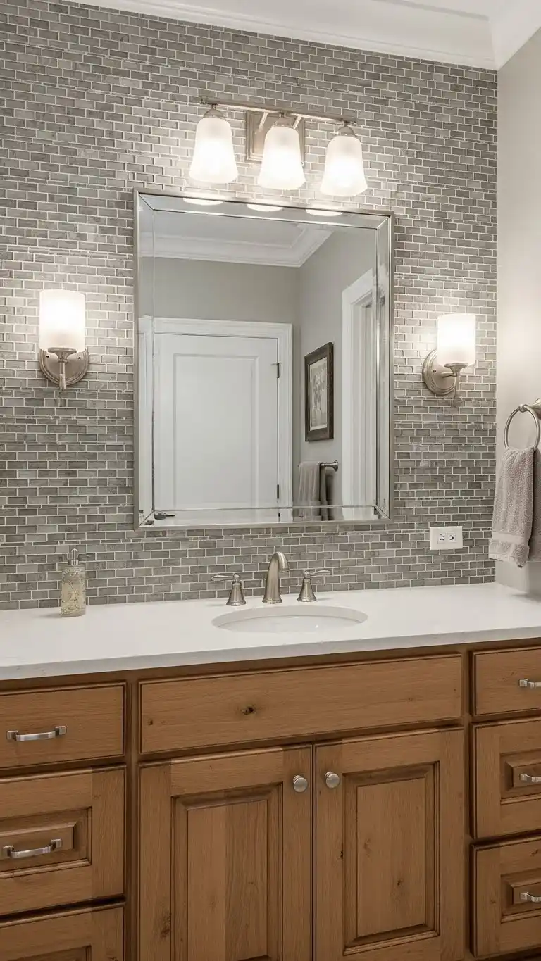13 Bathroom Backsplash Ideas Vanities Tile You’ll Love 1 How Vanities and Backsplash Tiles Work Together Visually