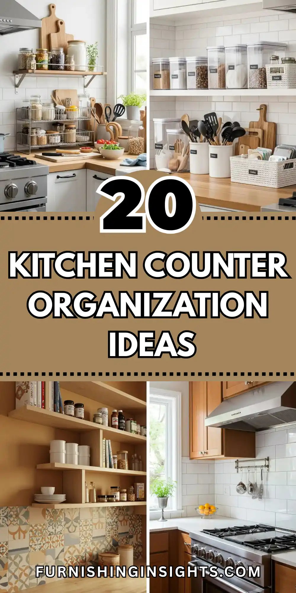 20 Kitchen Counter Organization Ideas to Maximize Space 1 Kitchen Counter Organization