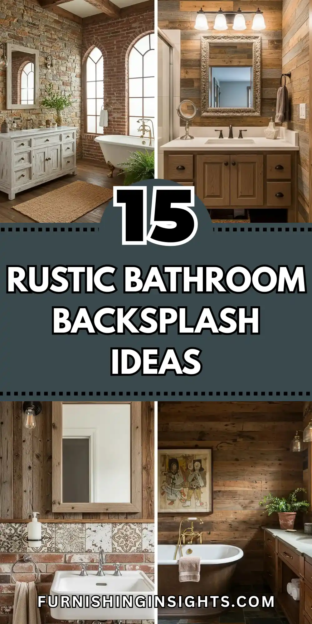 15 Simple & Stunning Rustic Bathroom Backsplash Ideas 1 Rustic Bathroom Backsplash