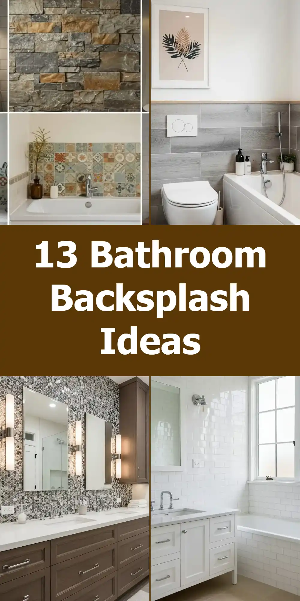 13 Bathroom Backsplash Ideas for a Fresh Look 1 bathroom backsplash ideas