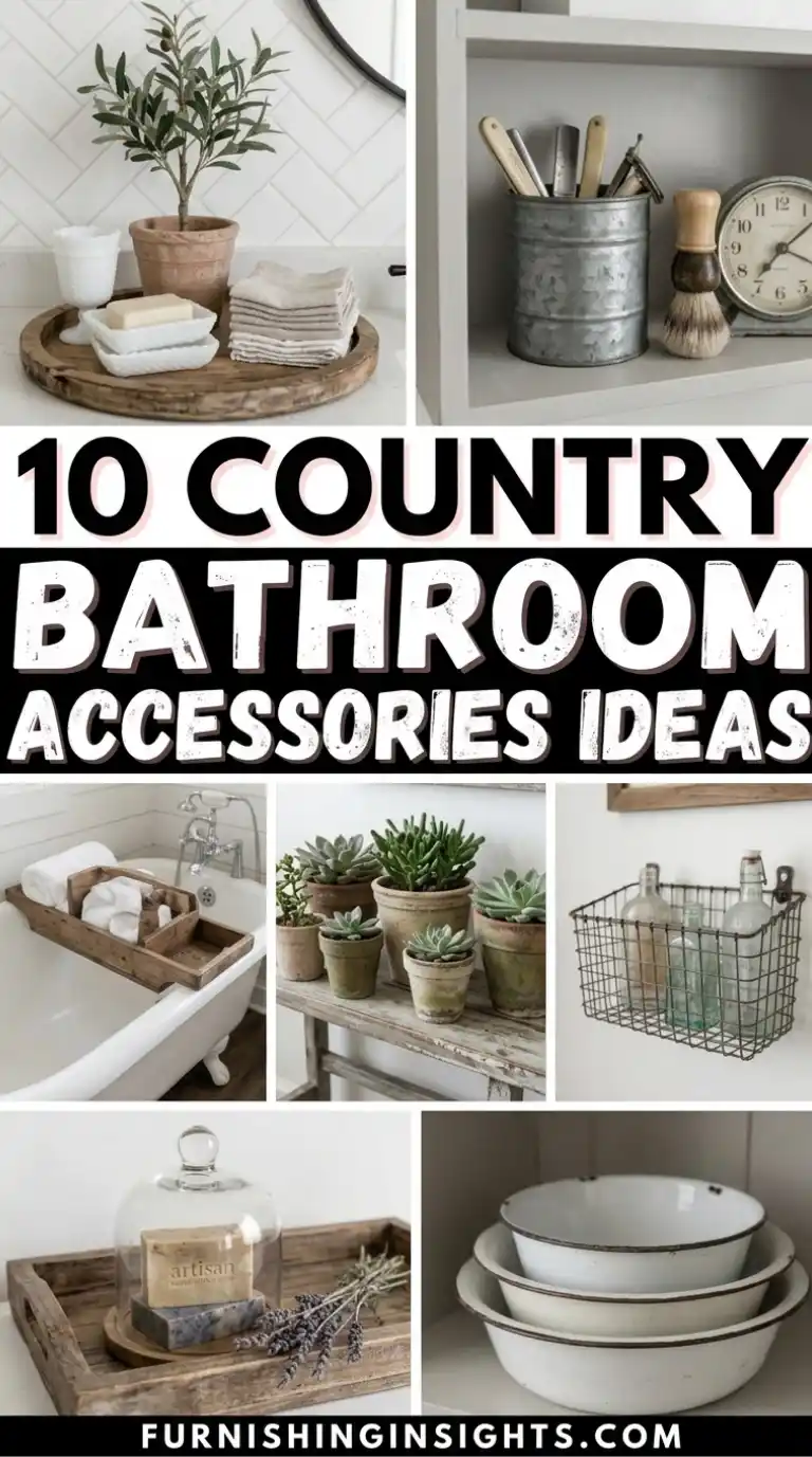 Country Bathroom Accessories Ideas: 10 Cozy Decor Picks 1 10 Country Bathroom Accessories Ideas