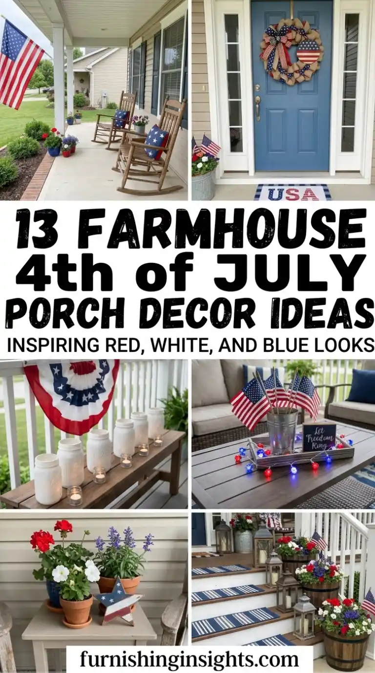 13 Farmhouse 4th of July Porch Decor Ideas That Look Like a Magazine Cover 1 13 Farmhouse 4th of July Porch Decor Ideas