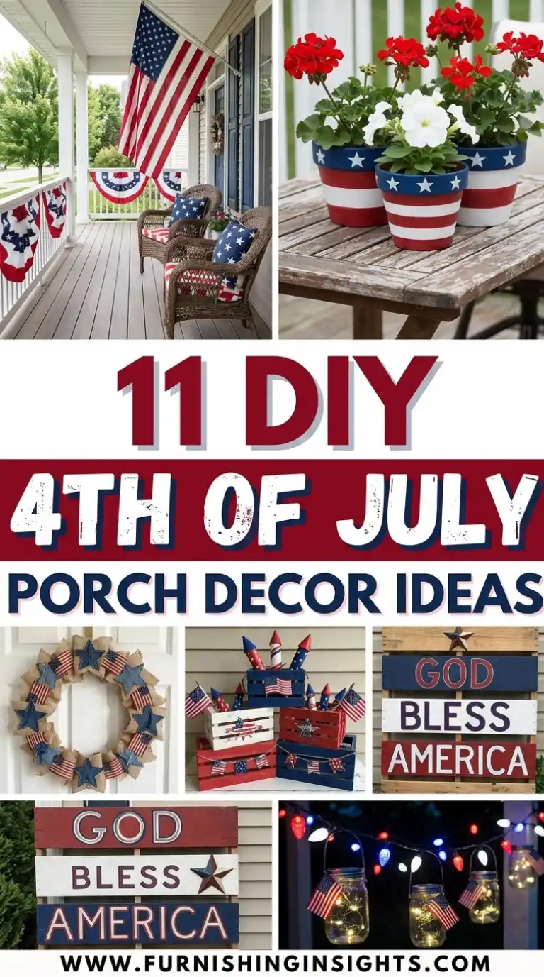 11 DIY 4th of July Porch Decor Ideas You Can Make in Under an Hour 1 DIY 4th of july porch decor ideas