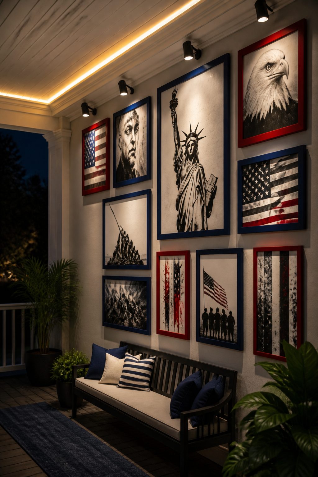 11 Creative Ways to Use Lights for 4th of July Porch Decor That Wow at Night 10 Item 9