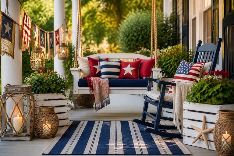 13 Ways to Make 4th of July Porch Decor with Dollar Store Supplies