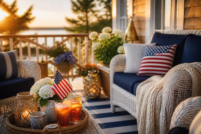 13 4th of July Porch Decor Ideas That Set the Perfect Mood for a Cookout