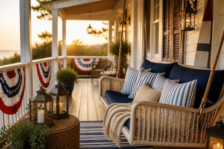 9 Last-Minute 4th of July Porch Decor Ideas You Can Pull Off in 20 Minutes 14 9 Last-Minute 4th of July Porch Decor Ideas You Can Pull Off in 20 Minutes