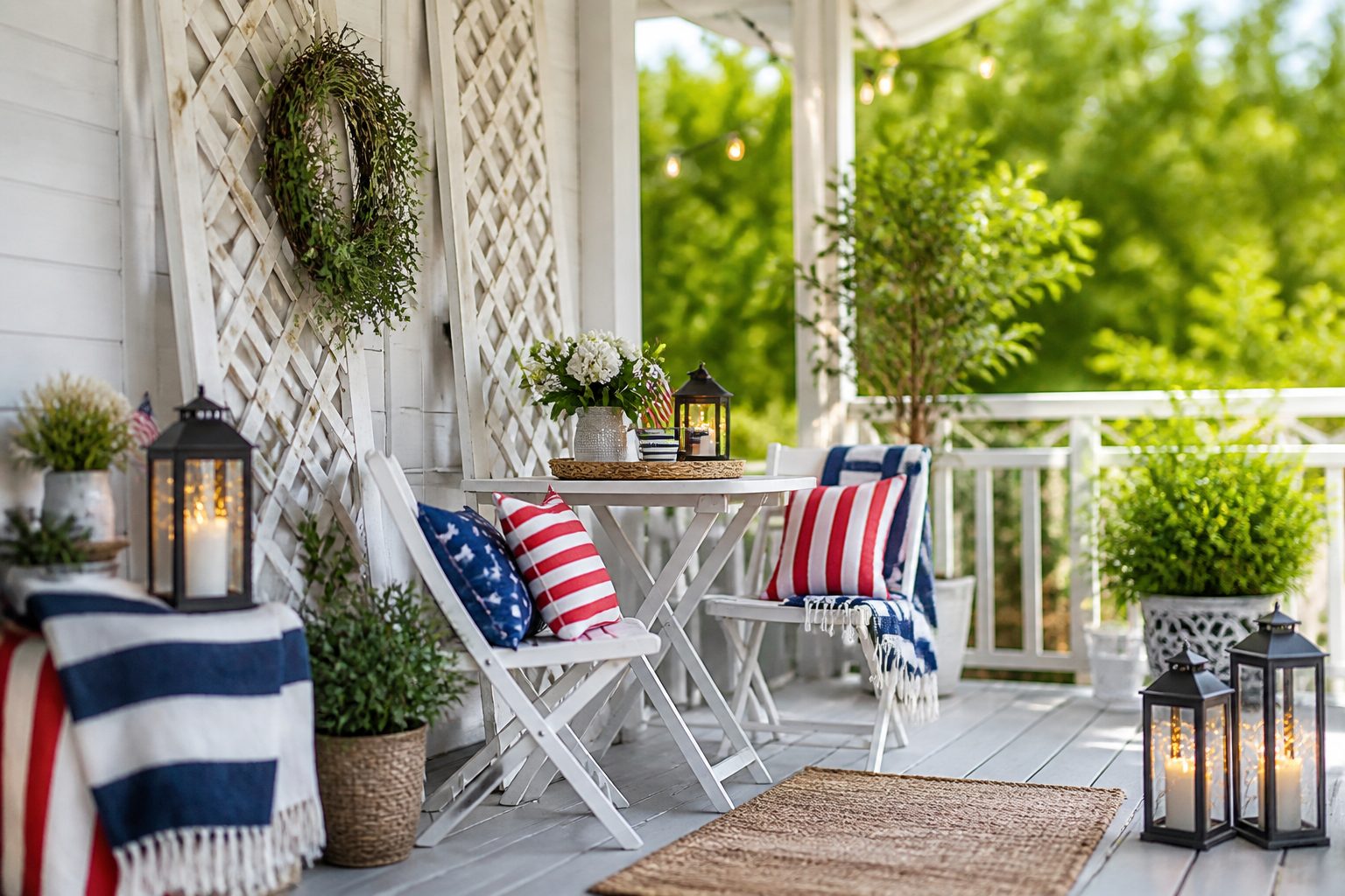 9 4th of July Porch Decor Ideas for Renters That Need Zero Damage