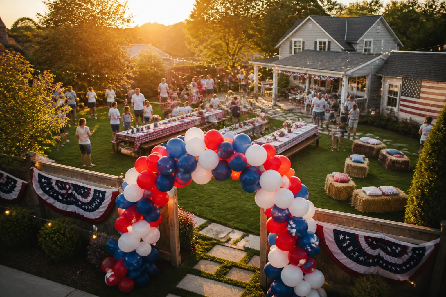 11 4th of July Outdoor Decorations for Large Families Hosting the Whole Neighborhood
